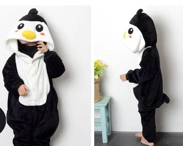 20 Style 2-11Y Girls Boys Children Flannel Animal pajamas Kid Clothes Cute pyjamas Hooded Romper Sleepwear Without Shoes