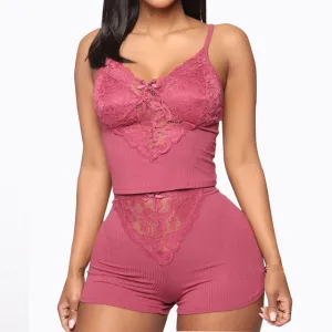 2PC Cami & Boy Shorts Pajamas Set