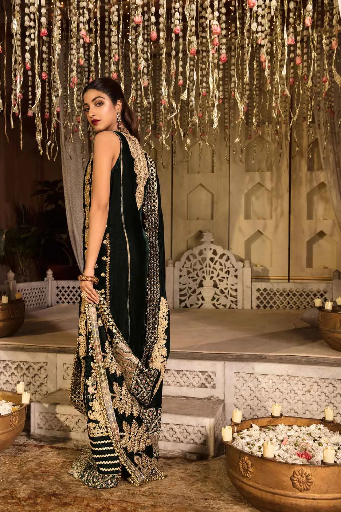 3B A Velvet Story - JADE | Crimson X Saira Shakira Wedding Collection '22 | Unstitched Embroidered Velvet Suits