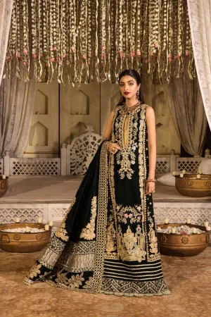3B A Velvet Story - JADE | Crimson X Saira Shakira Wedding Collection '22 | Unstitched Embroidered Velvet Suits