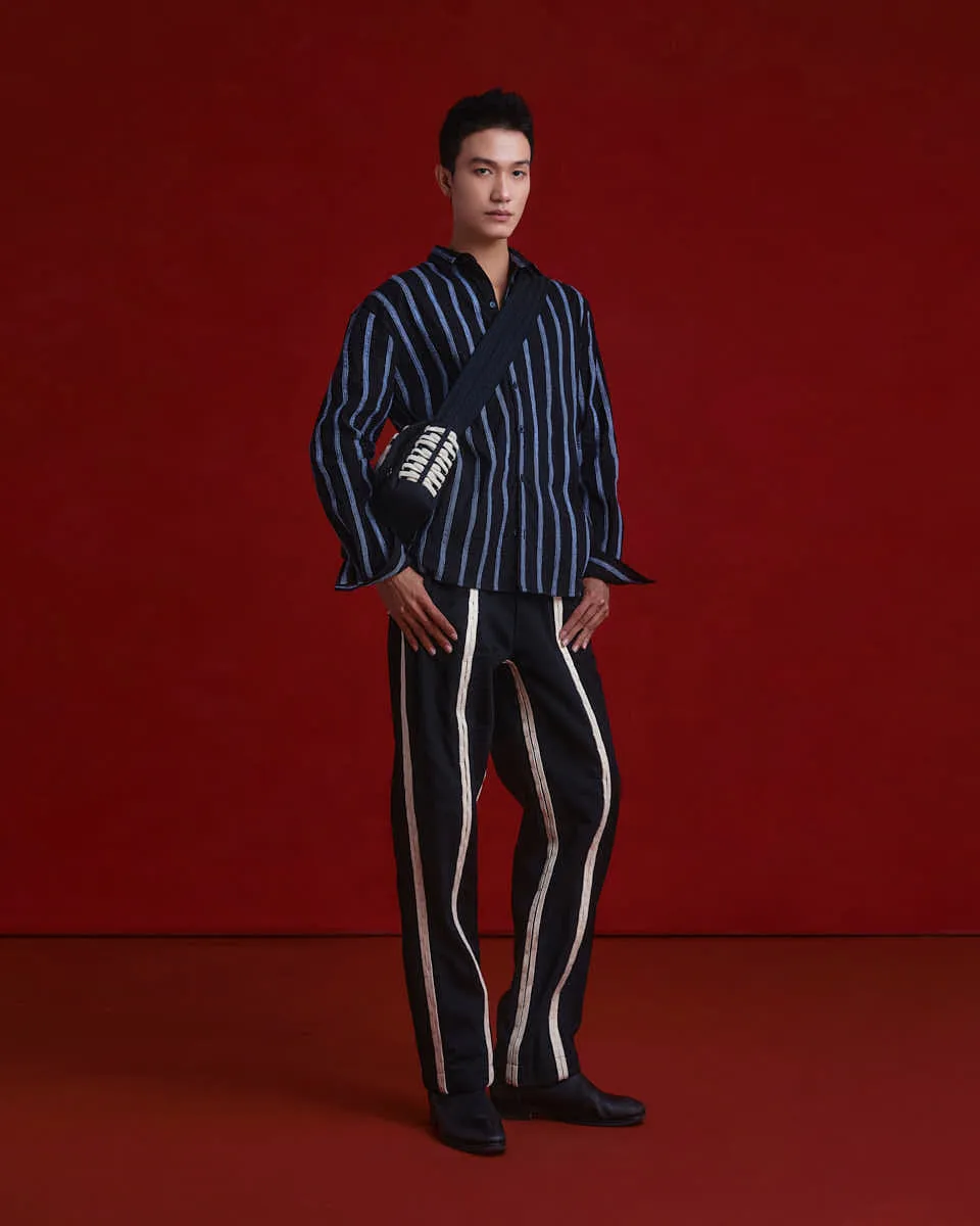 3D Striped Long Sleeves Shirt