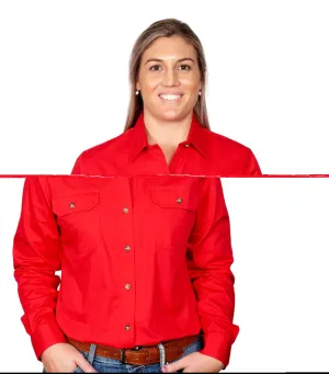 50502CHI Just Country Women's Brooke Workshirt Chilli