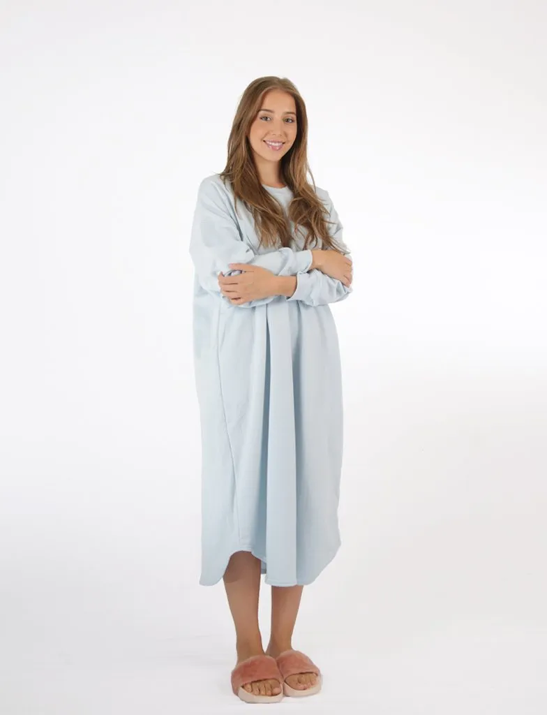 Abbi - Fleece Lounger x Light Blue