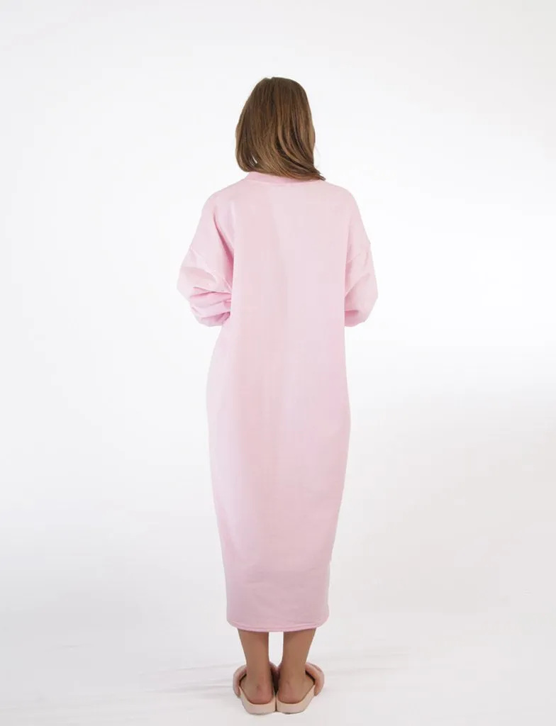 Abbi - Fleece Lounger x Light Pink