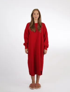 Abbi - Fleece Lounger x Red