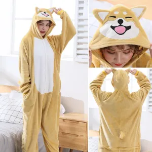 Adult Shiba Inu Dog Kigurumi Animal Onesies Pajamas For Adult Pajamas Costumes