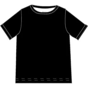 Adult's Black Short Sleeve Shirt