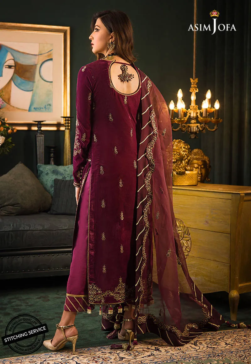 AJMR-05 | Asim Jofa Makhmal Royal Valvet Collection 2021 | Unstitched Valvet Suits