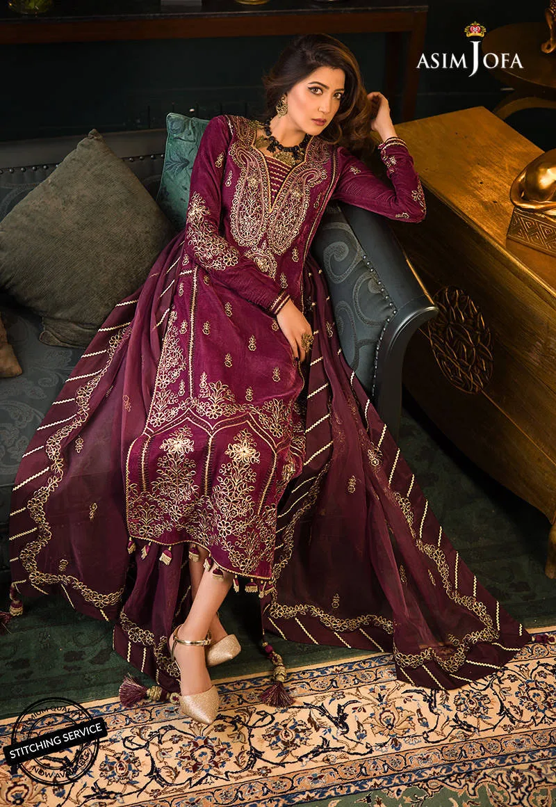 AJMR-05 | Asim Jofa Makhmal Royal Valvet Collection 2021 | Unstitched Valvet Suits
