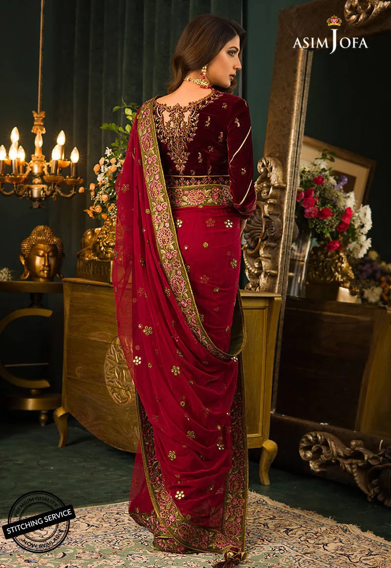AJMR-06 | Asim Jofa Makhmal Royal Valvet Collection 2021 | Unstitched Valvet Suits