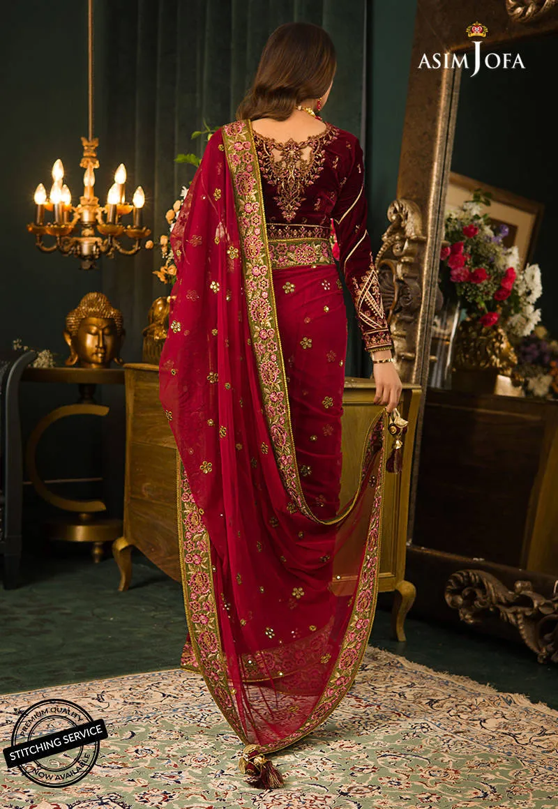 AJMR-06 | Asim Jofa Makhmal Royal Valvet Collection 2021 | Unstitched Valvet Suits
