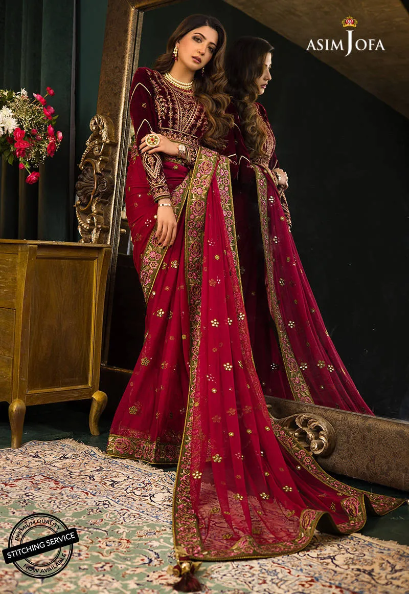AJMR-06 | Asim Jofa Makhmal Royal Valvet Collection 2021 | Unstitched Valvet Suits