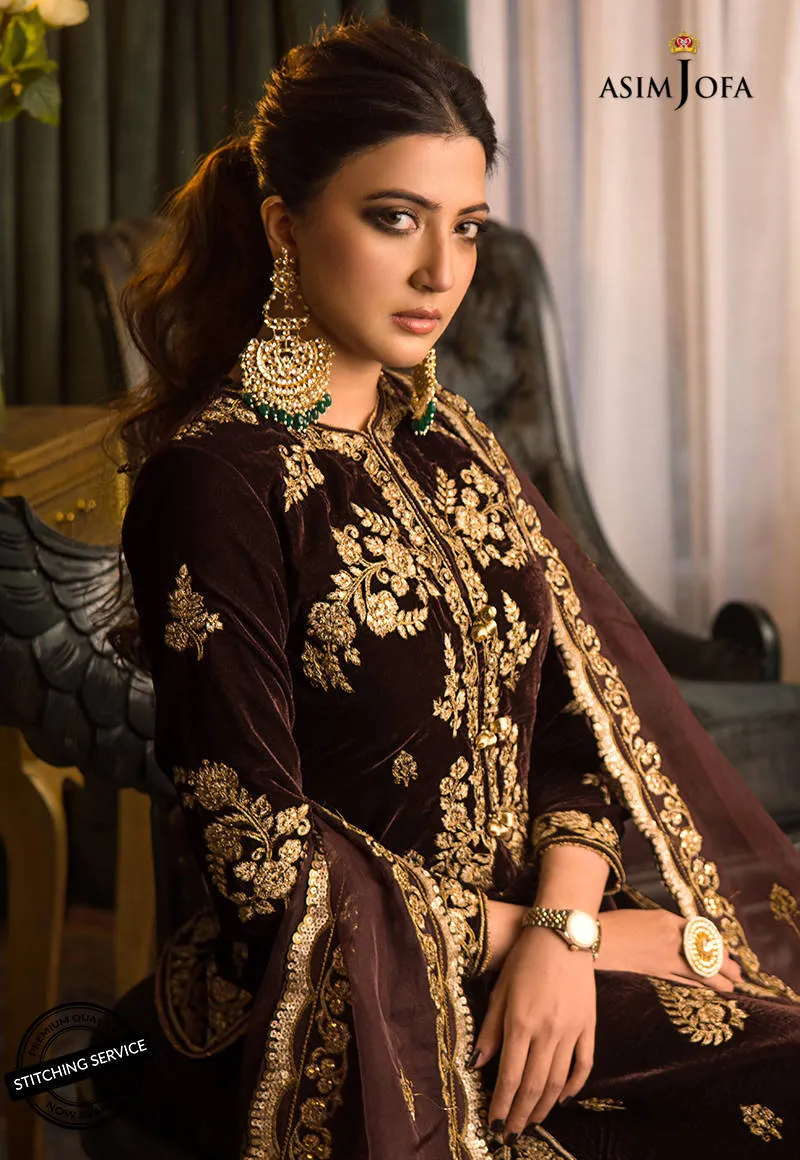 AJMR-07 | Asim Jofa Makhmal Royal Valvet Collection 2021 | Unstitched Valvet Suits