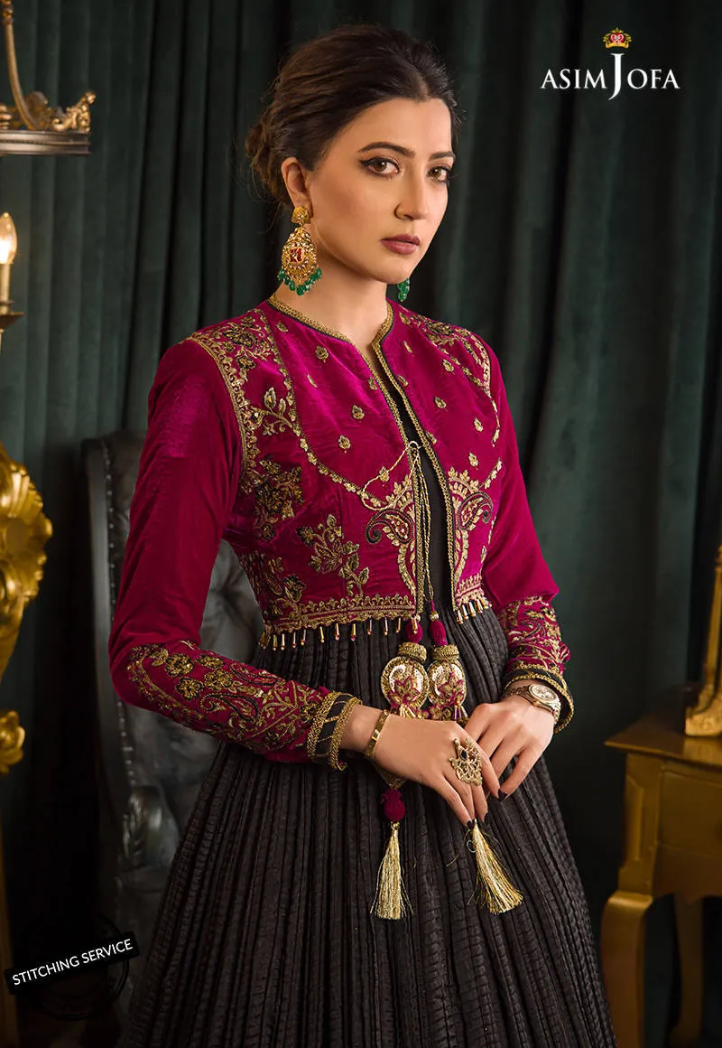 AJMR-08 | Asim Jofa Makhmal Royal Valvet Collection 2021 | Unstitched Valvet Suits