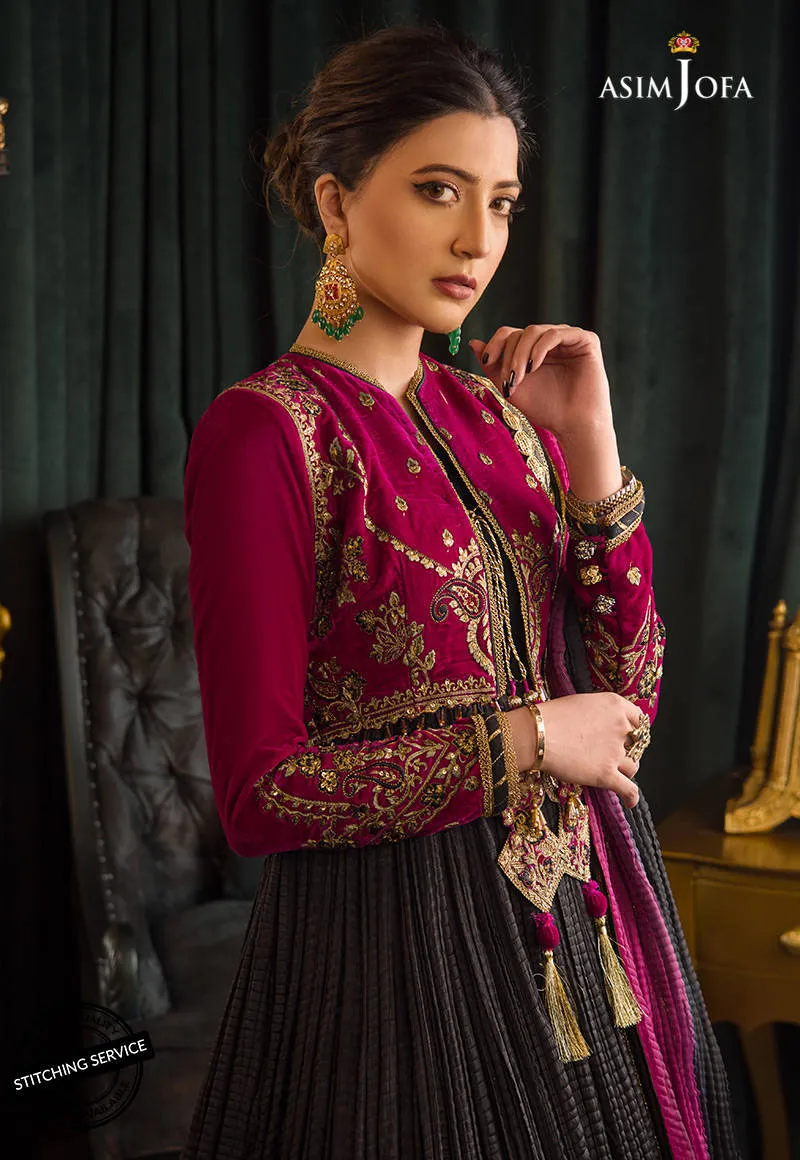 AJMR-08 | Asim Jofa Makhmal Royal Valvet Collection 2021 | Unstitched Valvet Suits