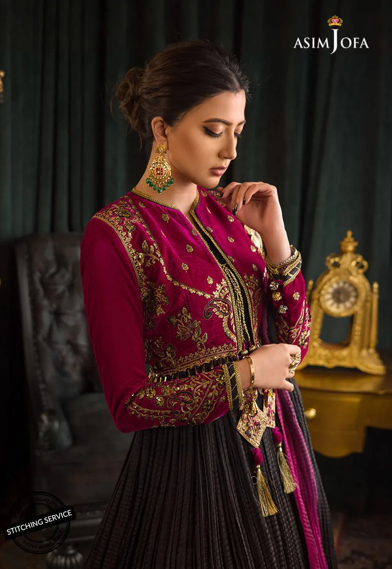 AJMR-08 | Asim Jofa Makhmal Royal Valvet Collection 2021 | Unstitched Valvet Suits