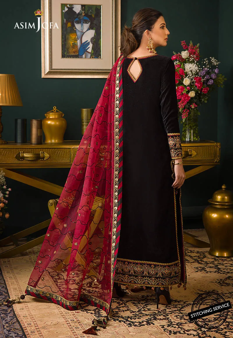 AJMR-10 | Asim Jofa Makhmal Royal Valvet Collection 2021 | Unstitched Valvet Suits