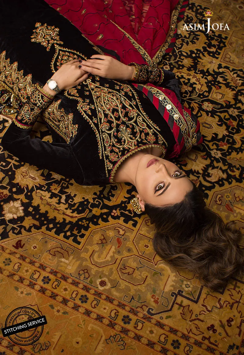 AJMR-10 | Asim Jofa Makhmal Royal Valvet Collection 2021 | Unstitched Valvet Suits