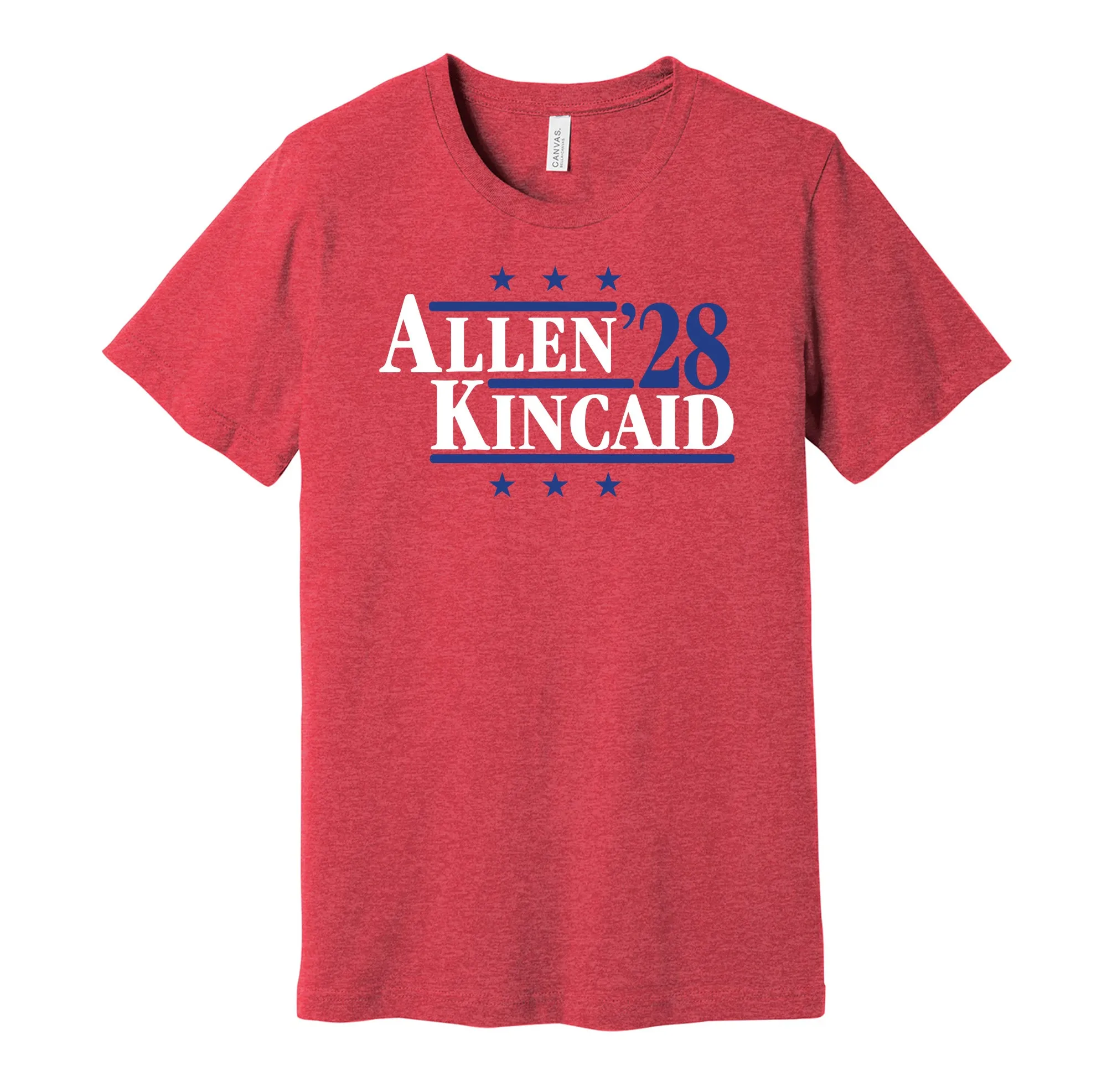 Allen & Kincaid '28 - Buffalo Football Legends Political Campaign Parody T-Shirt - Hyper Than Hype Shirts