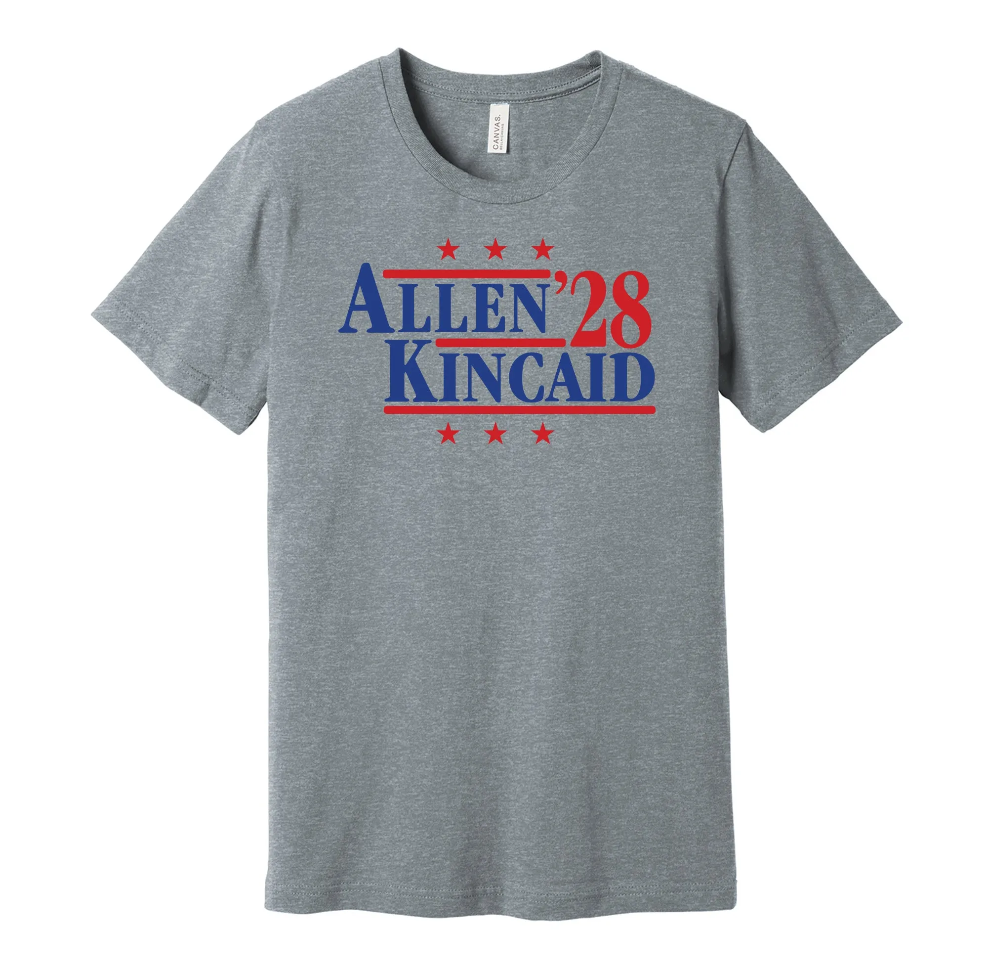 Allen & Kincaid '28 - Buffalo Football Legends Political Campaign Parody T-Shirt - Hyper Than Hype Shirts