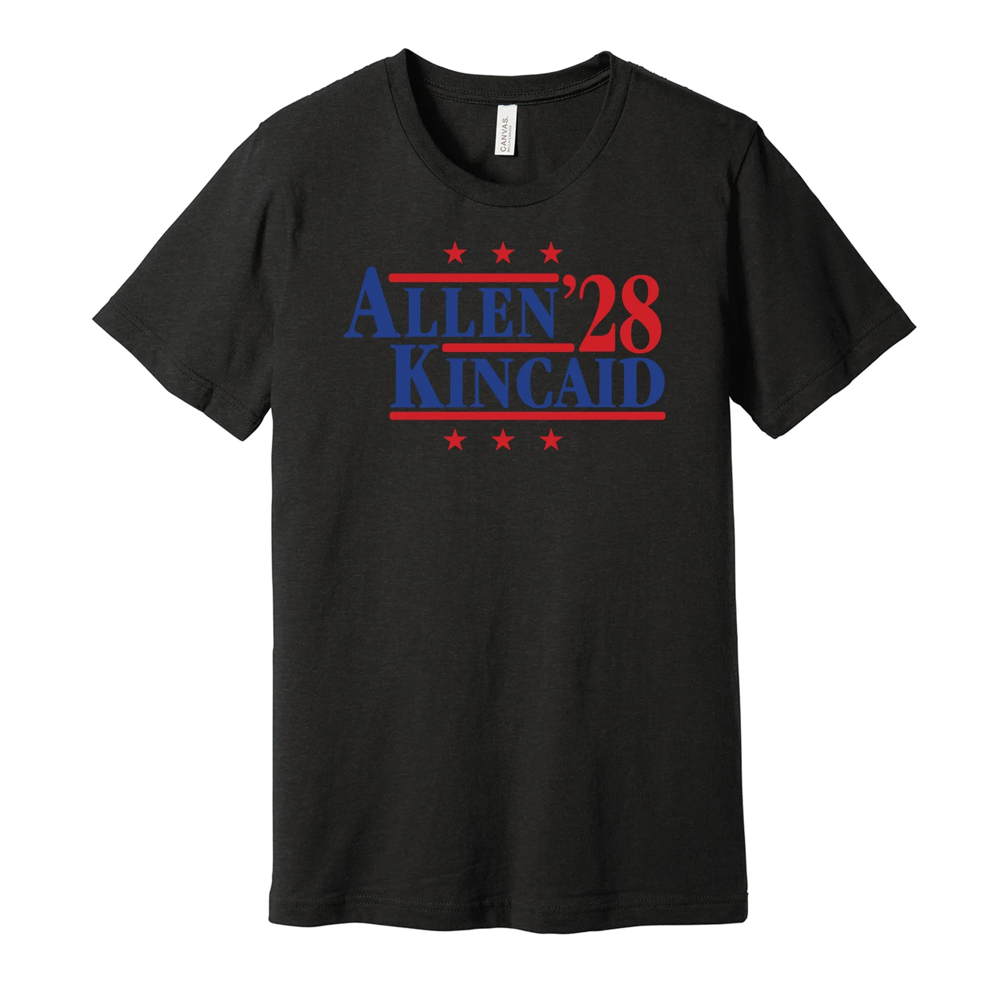 Allen & Kincaid '28 - Buffalo Football Legends Political Campaign Parody T-Shirt - Hyper Than Hype Shirts
