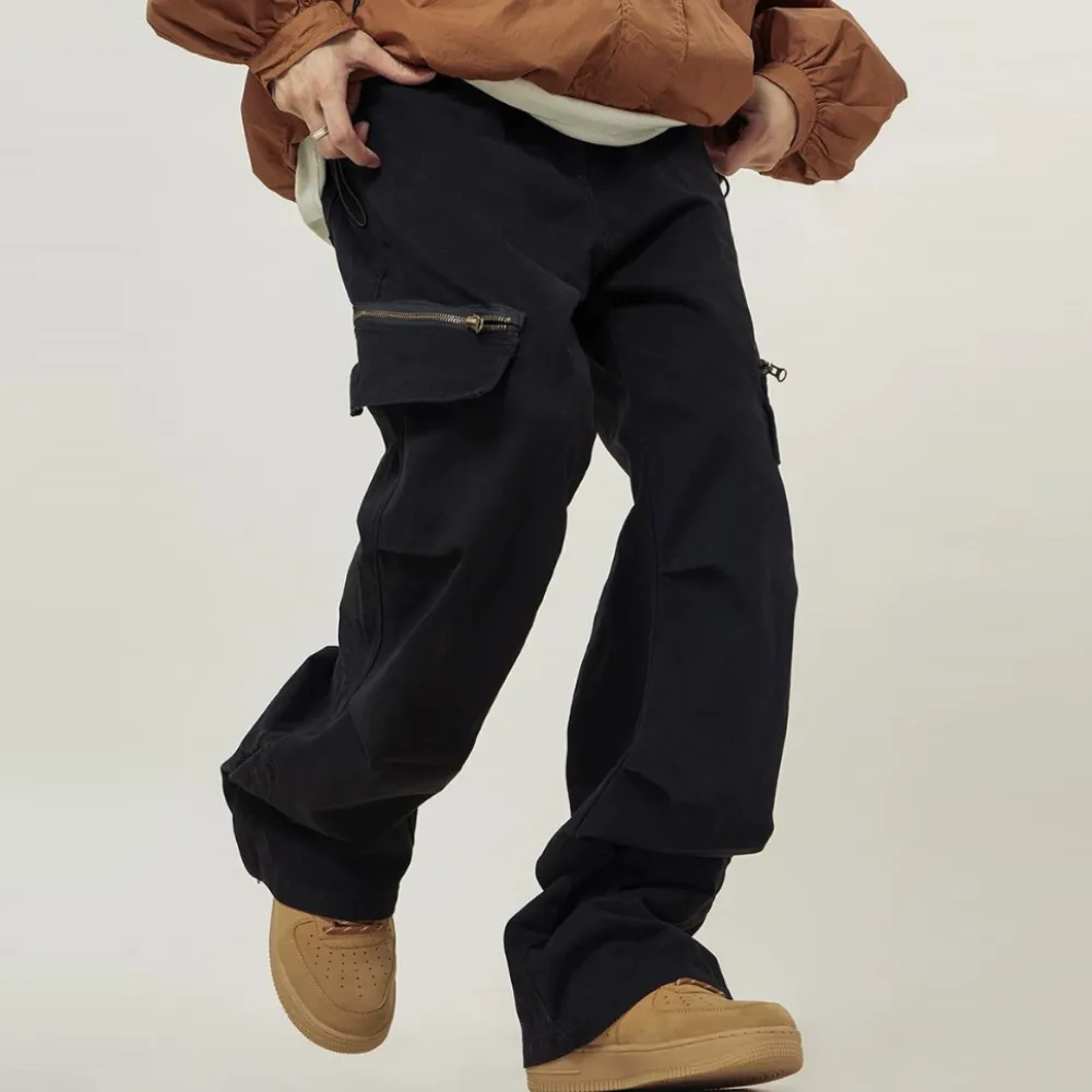 American Pleated Zippered Cargo Pants