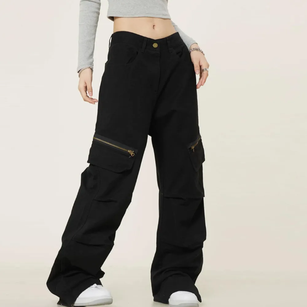 American Pleated Zippered Cargo Pants