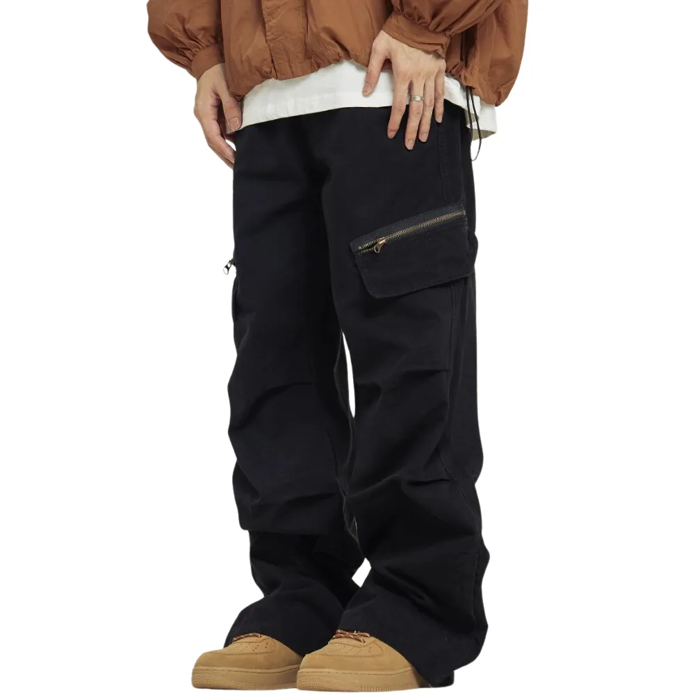 American Pleated Zippered Cargo Pants