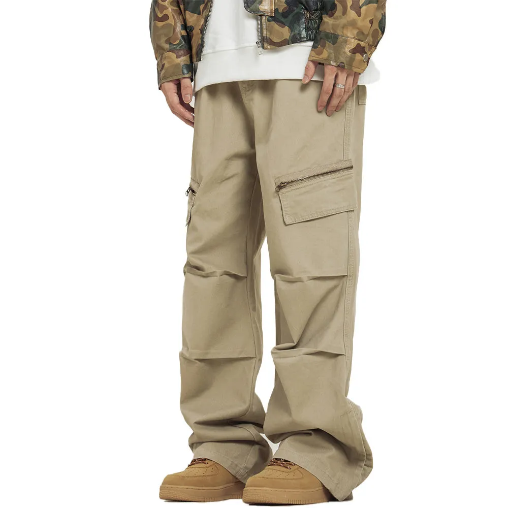 American Pleated Zippered Cargo Pants