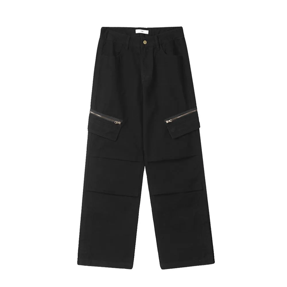 American Pleated Zippered Cargo Pants