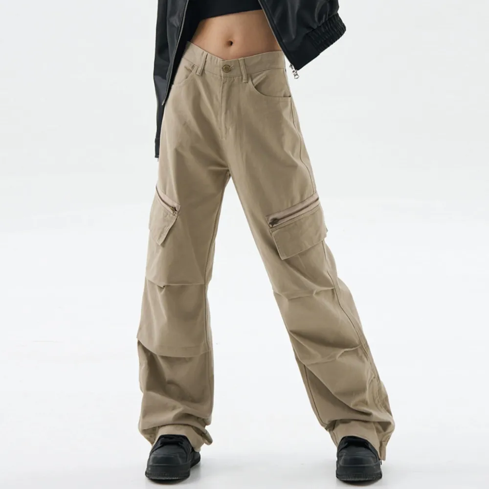 American Pleated Zippered Cargo Pants