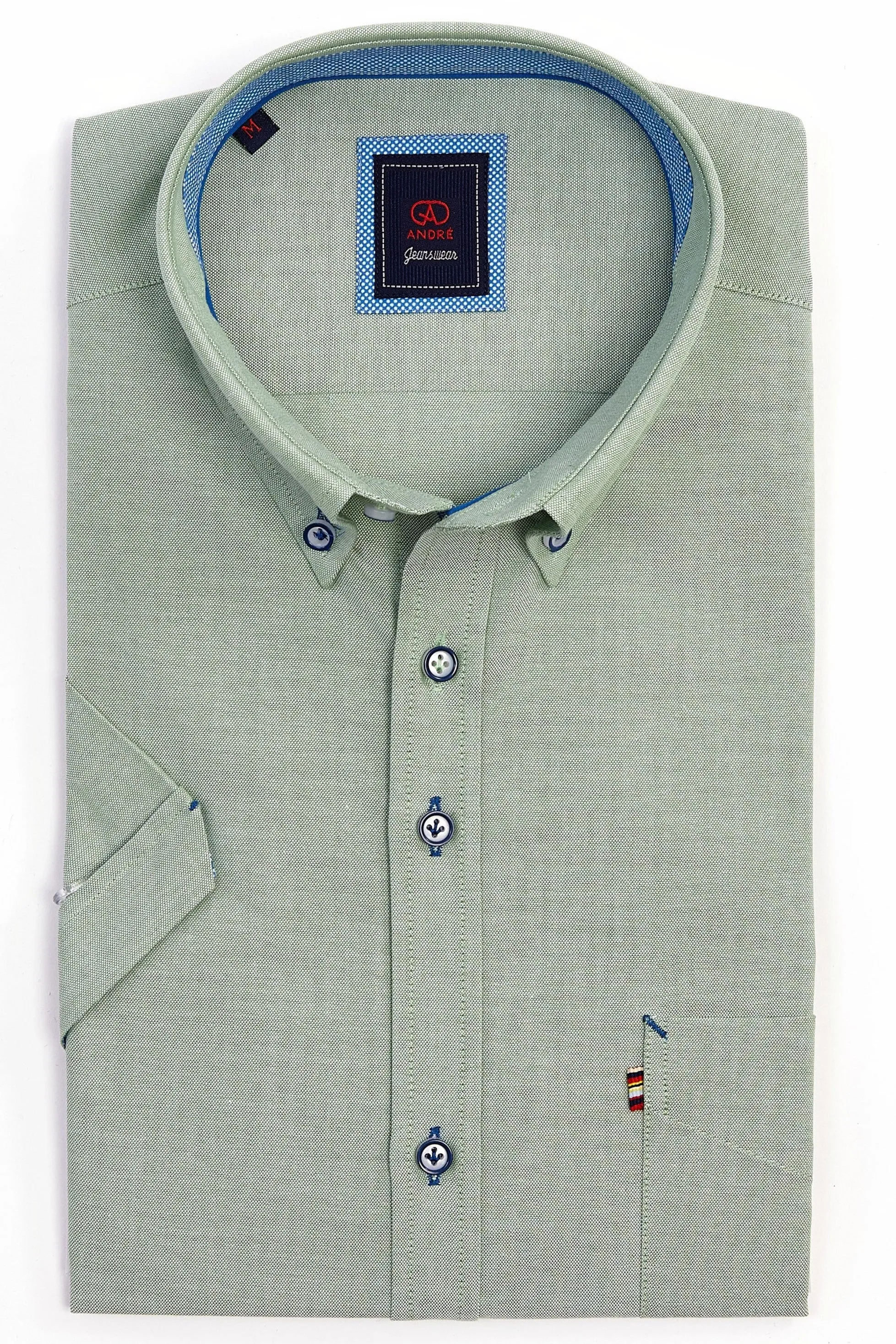 Andre Oslo Short Sleeve Shirt - Sage