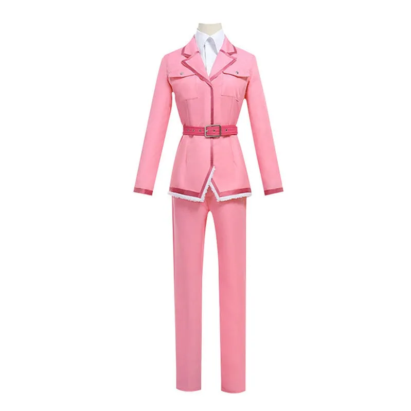 Anime Cells at Work Eosinophil Pink Uniform Cosplay Costume with Hat