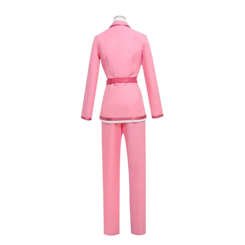 Anime Cells at Work Eosinophil Pink Uniform Cosplay Costume with Hat