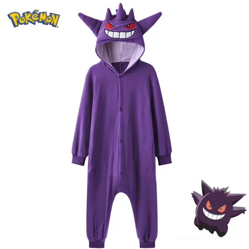 Anime  Onesies Eevee Adults Cosplay Costume Snorlax Squirtle One-Piece Pajama Full Body Pijama Christmas Sleepwear Halloween