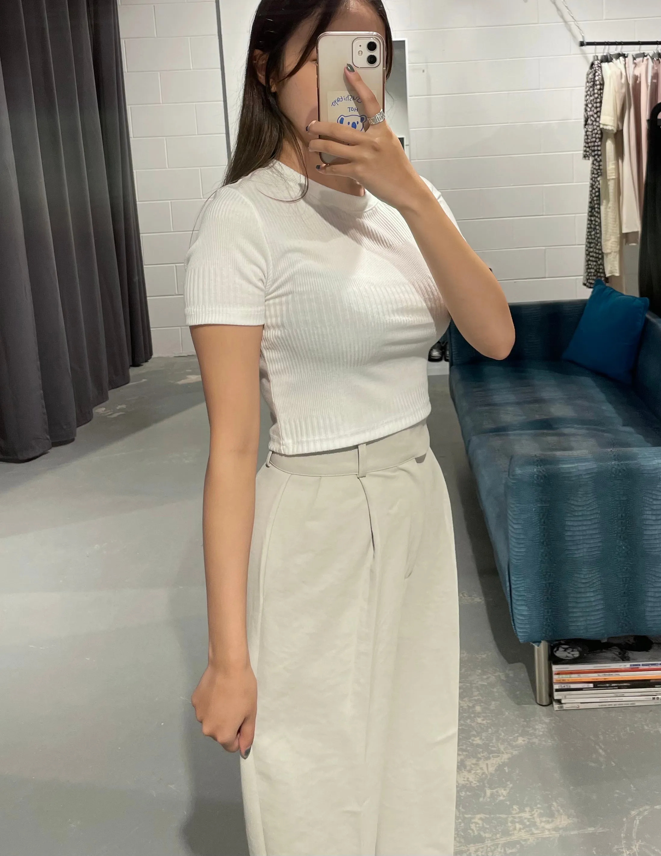 Aphrodite Rib Crop T