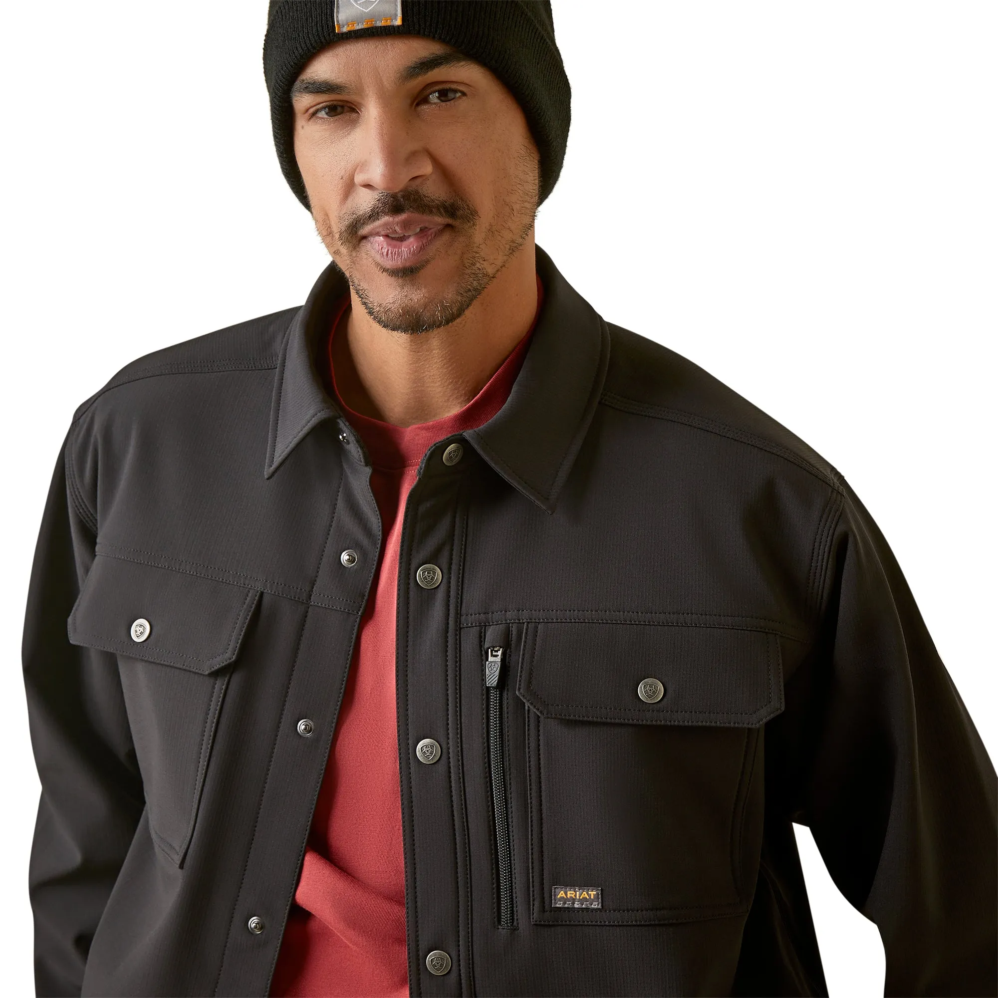 Ariat Men Rebar Dura Stretch Utility Softshell Shirt Jacket