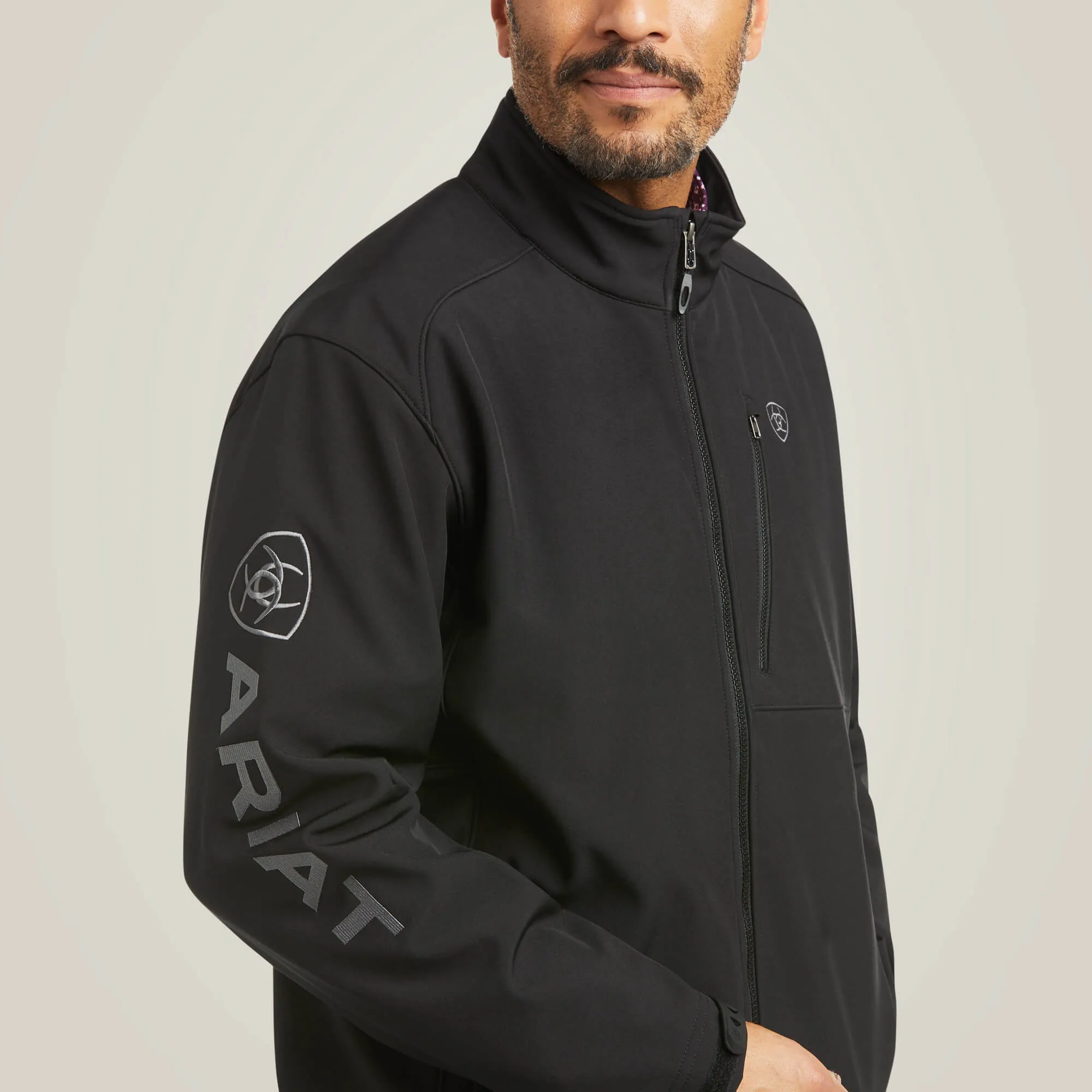 Ariat Men's Black Logo 2.0 Patriot Softshell Jacket