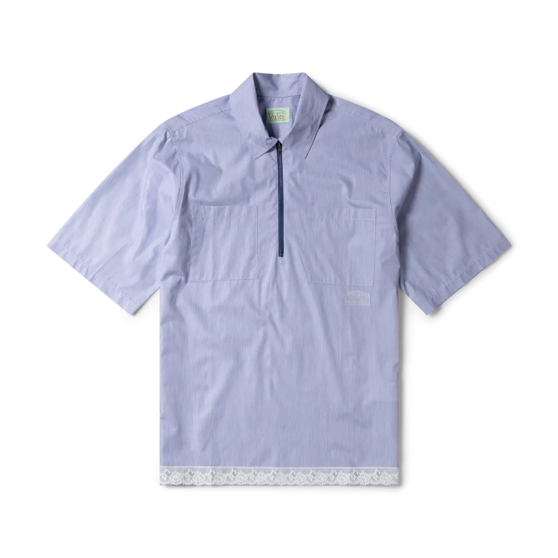 Aries Lace Trim D Shirt Navy