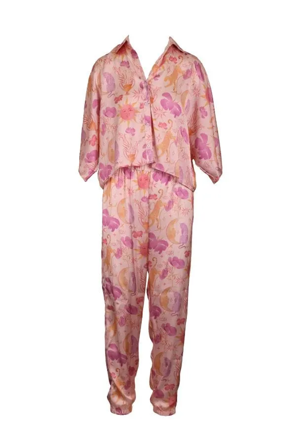Astra Pant PJ Set - Blush