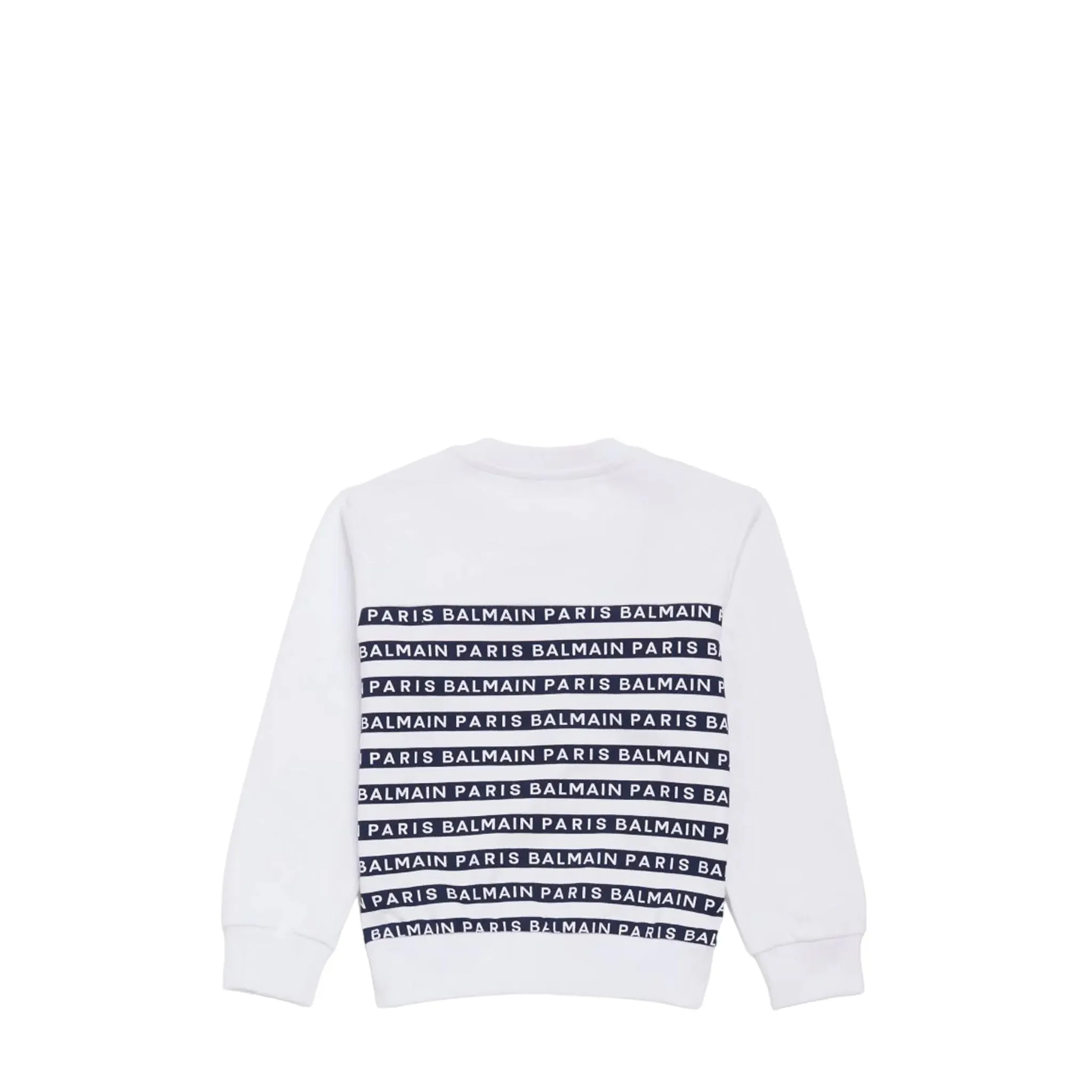 Balmain Kids Striped Logo Sweatshirt
