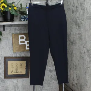 Banana Republic Womens Pull On Tapered Elastic Waist Pants 1588693 Black 10