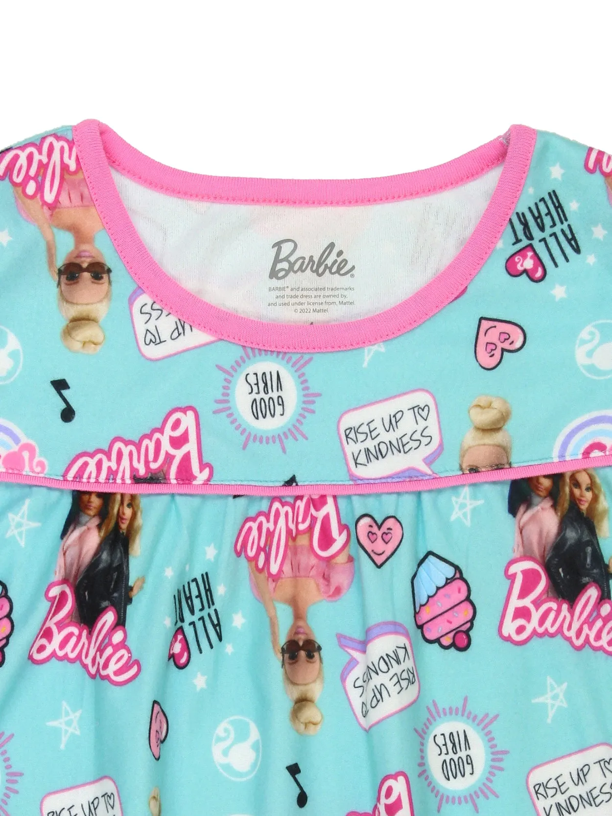Barbie Girls Flannel Granny Gown Nightgown