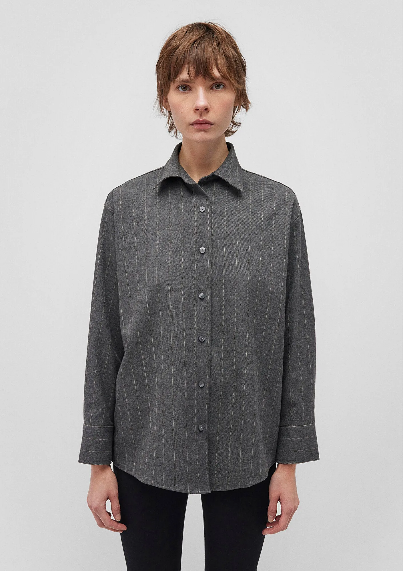 Beige Striped Shirt