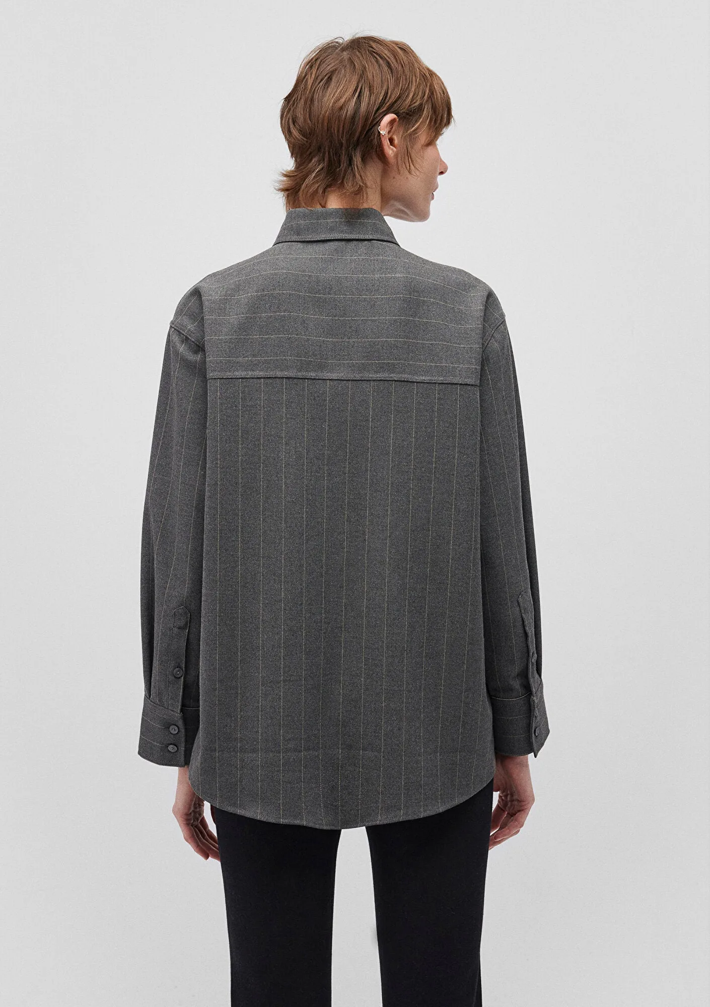 Beige Striped Shirt