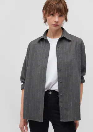 Beige Striped Shirt