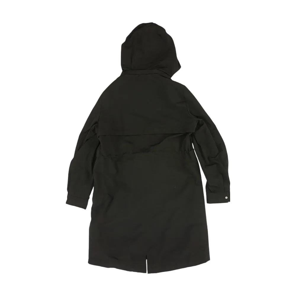 Black Solid Rain Coat