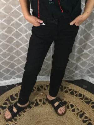 Black Stretch Pullup Zenana Pants