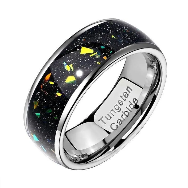 Black Tungsten 8mm Wedding Band