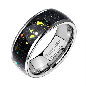 Black Tungsten 8mm Wedding Band